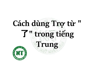 Cách dùng Trợ từ 