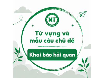 Từ vựng và mẫu câu chủ đề: Khai báo hải quan